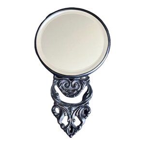 Vintage Hans Jensen Danish Denmark Ladies Pocket Mirror 4.25in X 2.5in